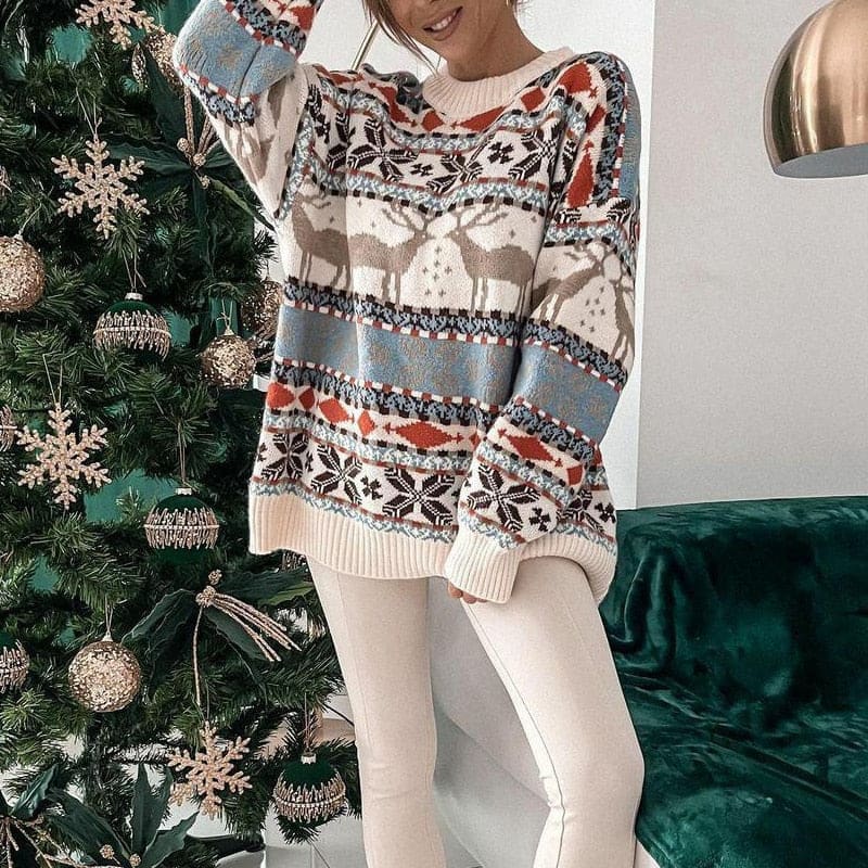 Pippa Nordic Reindeer Christmas Sweater_4