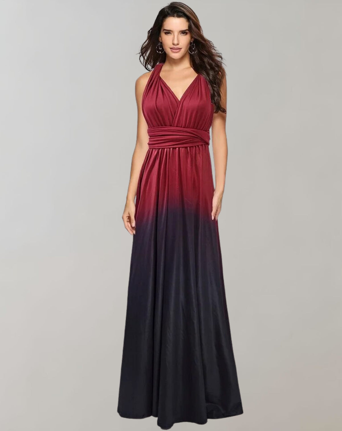Sloane Convertible Multiway Bandage Party Maxi Dress_8