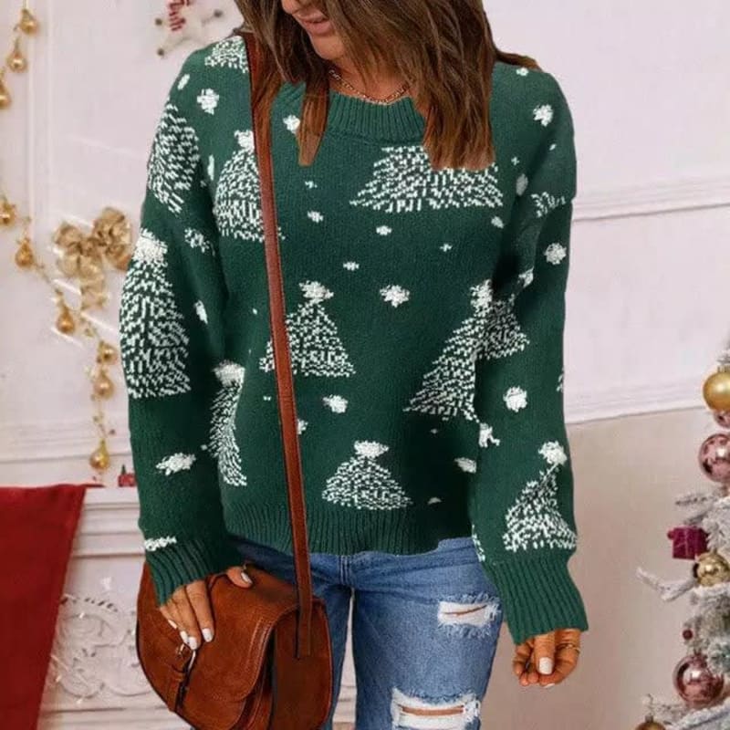 Georgina Holiday Tree Knit Christmas Sweater_1