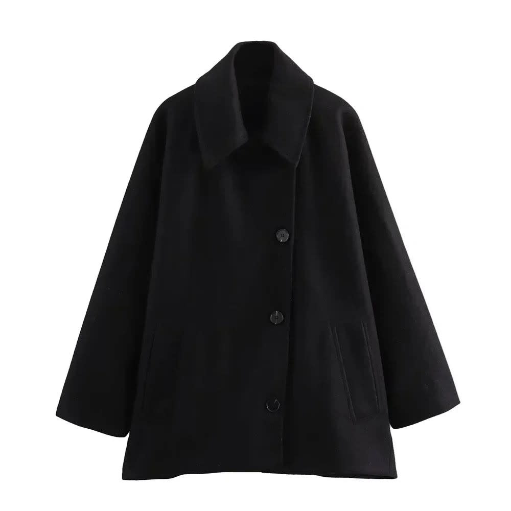 Margaret Boxy Wool Blend Pea Coat_5