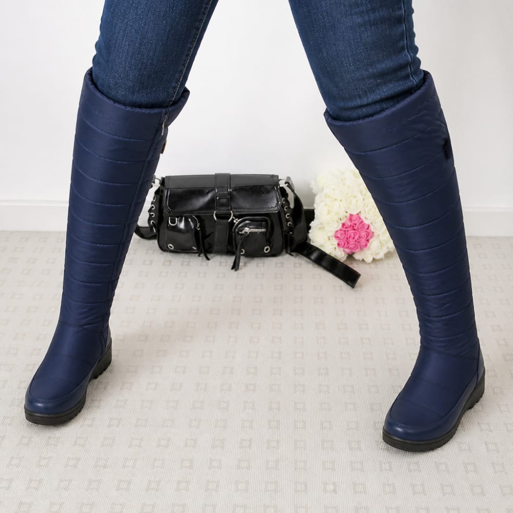 Valeria Quilted Knee High Winter Boots_8