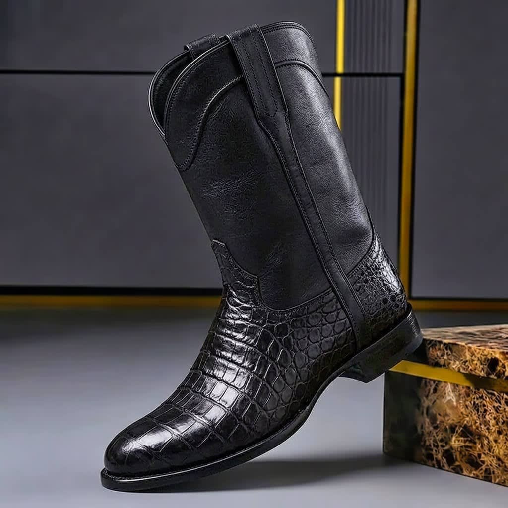 Pedro Genuine Leather Western Boots_2