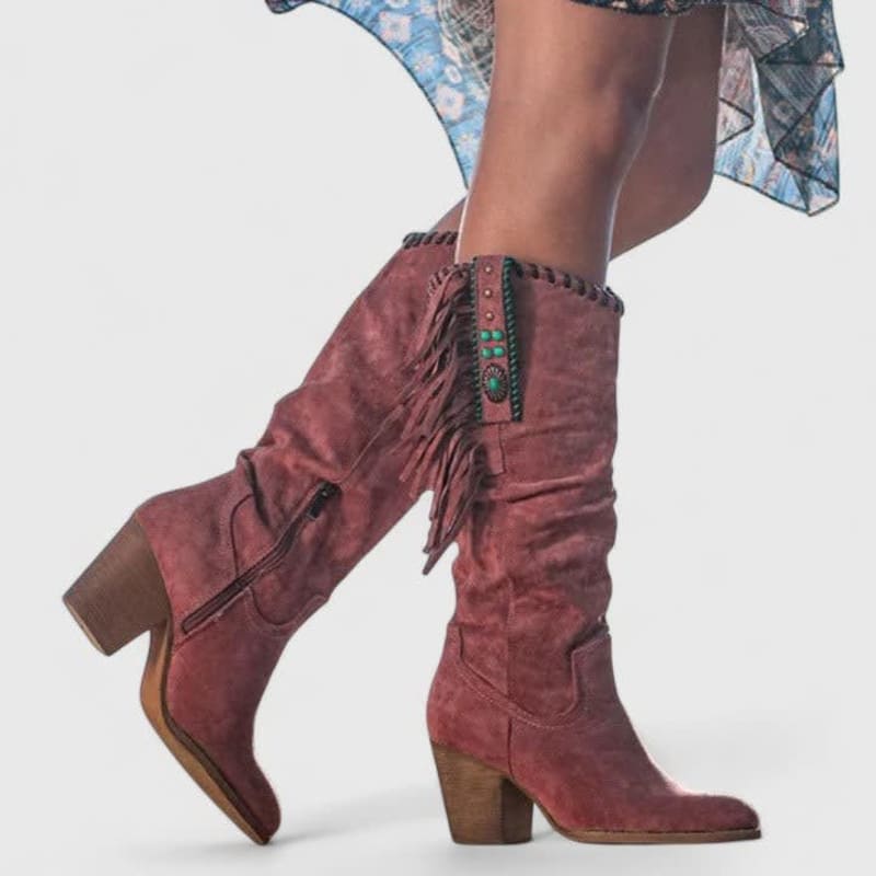 Jenna Fringe Western Boots_1
