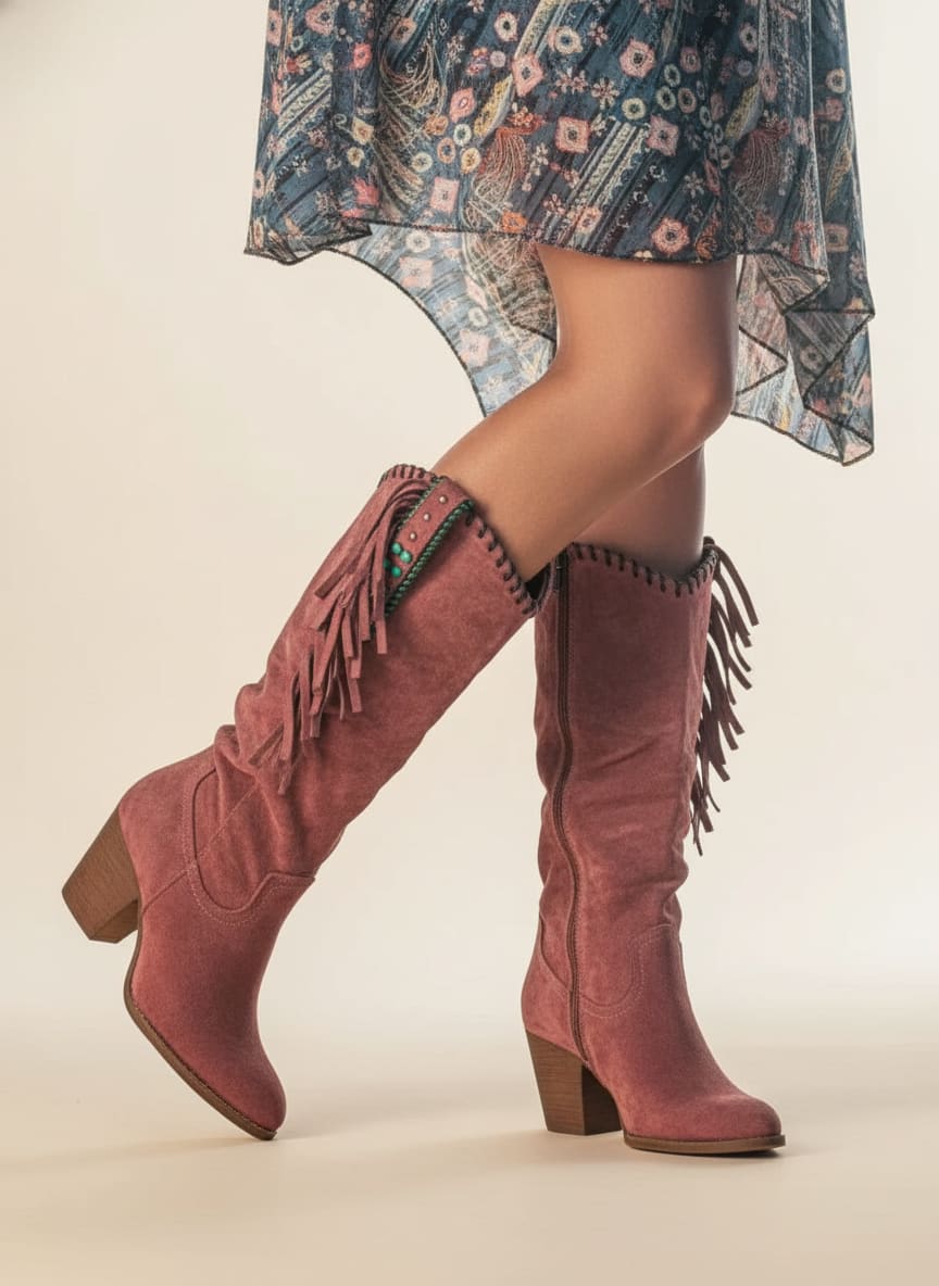 Jenna Fringe Western Boots_6