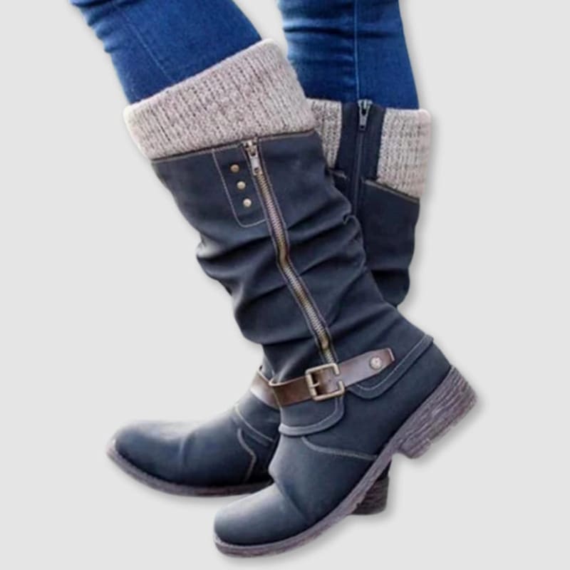 Evelyn Cushioned Knee High Orthopedic Boots_1