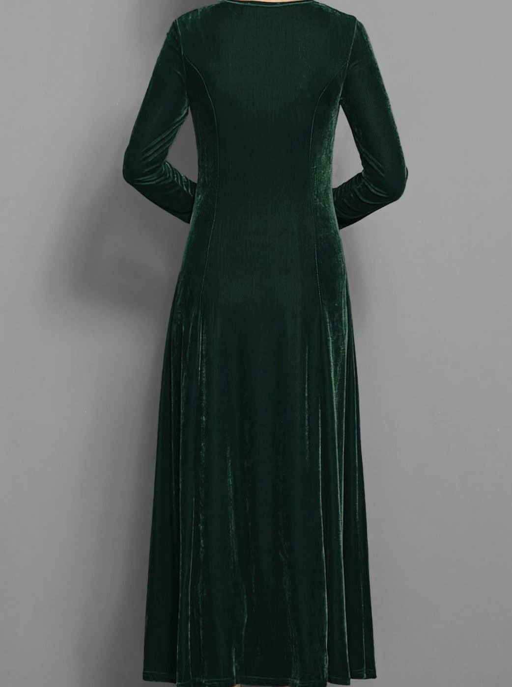Brooke Velvet A-Line Maxi Party Dress_10