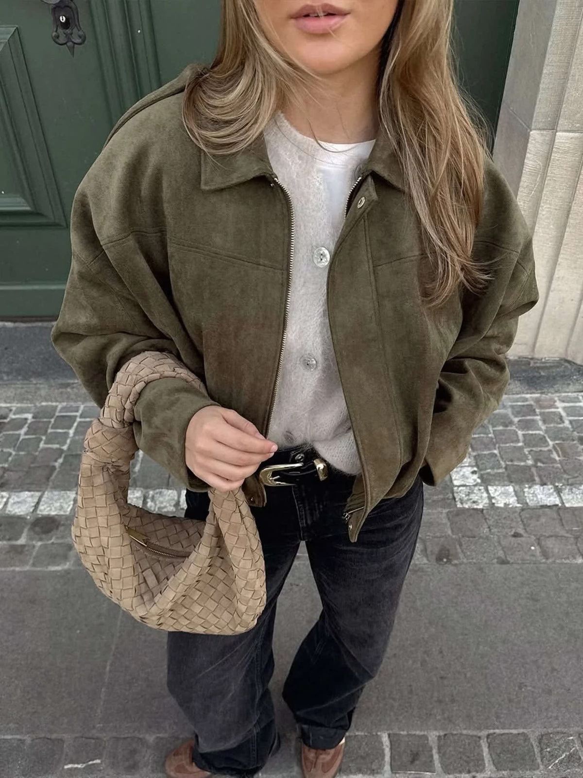 Brynn Faux Suede Oversized Bomber Jacket_3