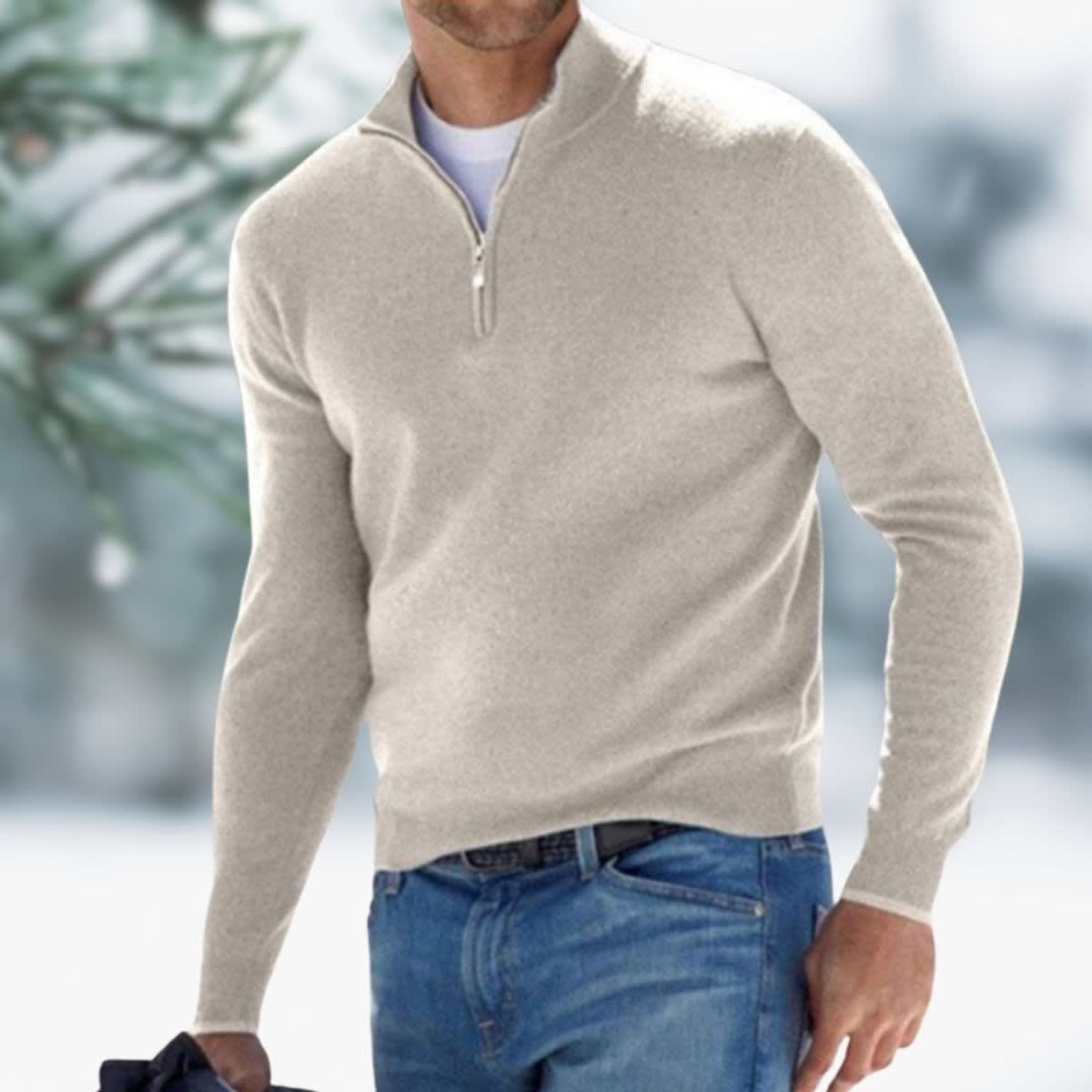 Silas Fine Knit Quarter Zip Sweater_6
