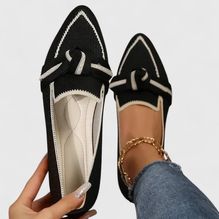 Stephanie Cushioned Pointed Toe Orthopedic Loafers_4