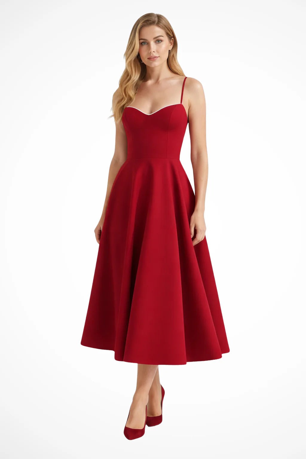 Melina Corset Wedding Guest Midi Dress_4