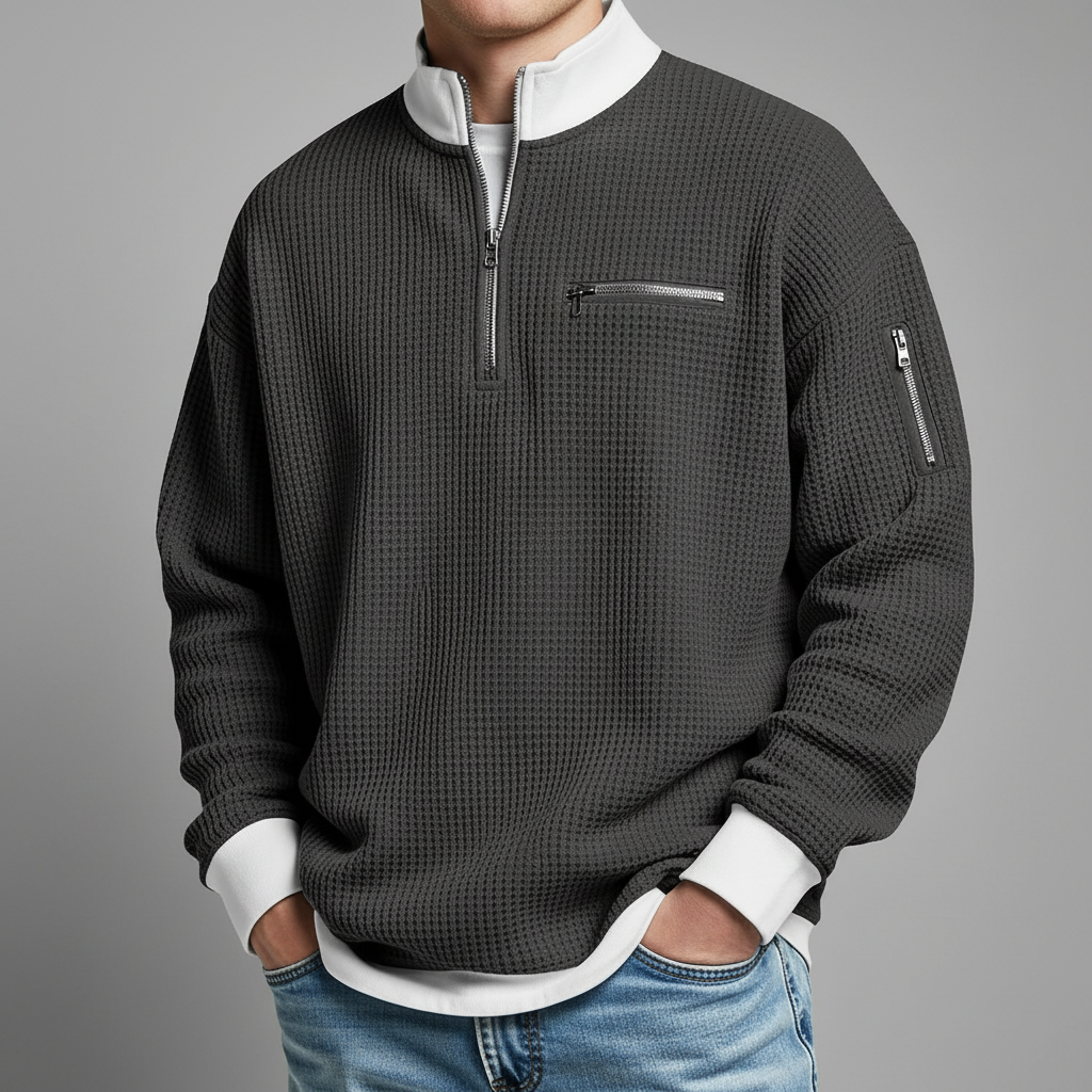 Jacob Mason Waffle Knit Sweater