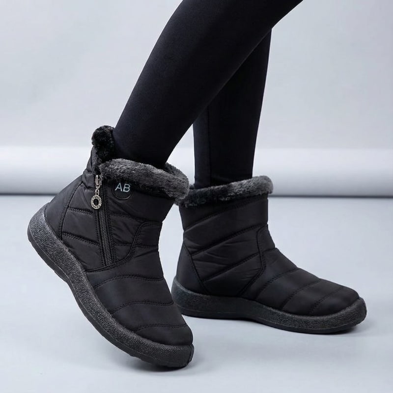 Rhea Fur Lined Side Zip Winter Boots_1