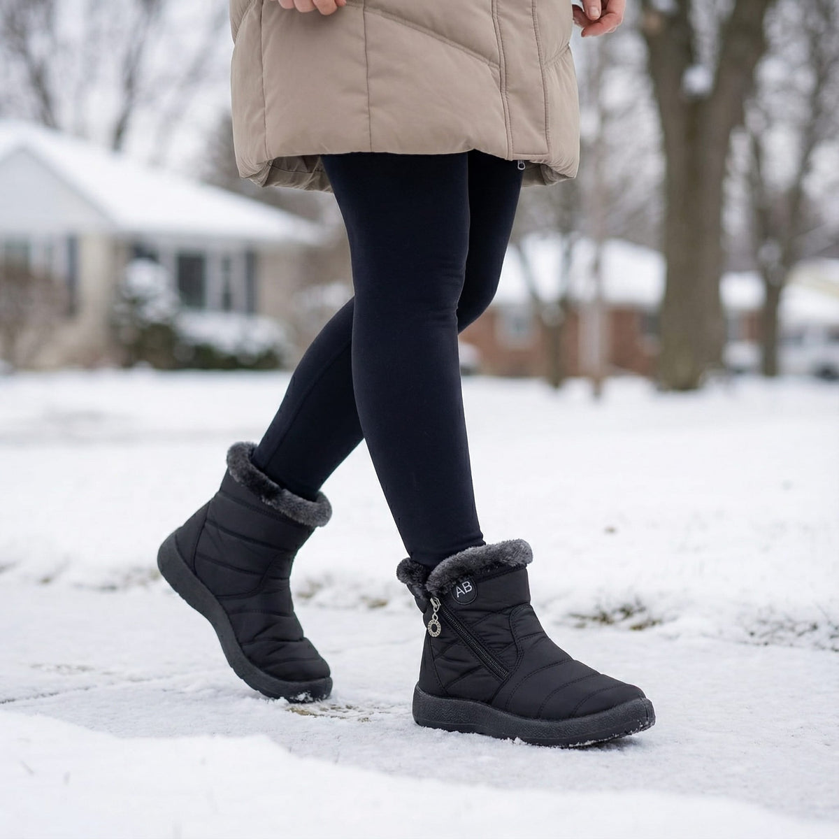 Rhea Fur Lined Side Zip Winter Boots_2