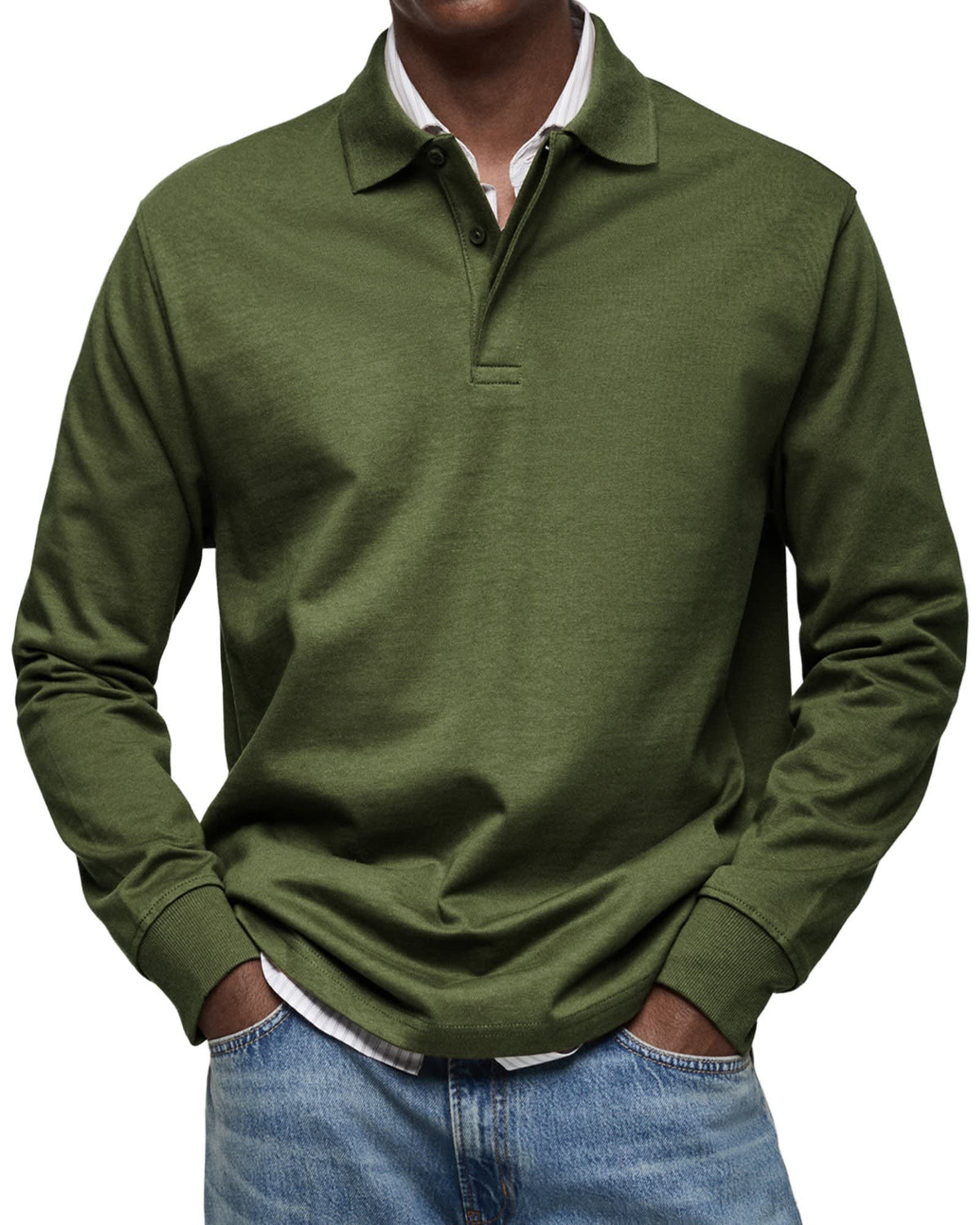 Ryan Stretch Long Sleeve Polo Shirt_9