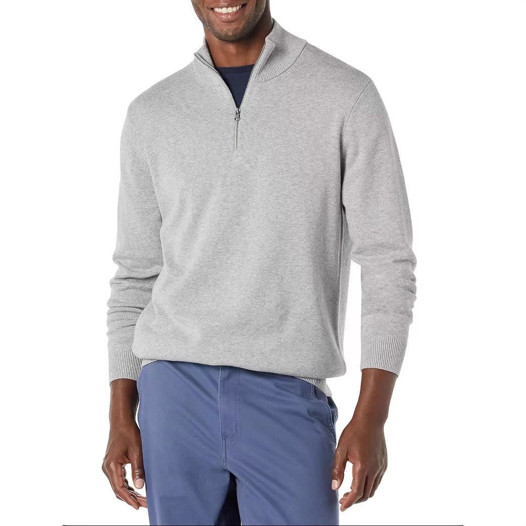Matteo Slim Fit Half Zip Sweater_3