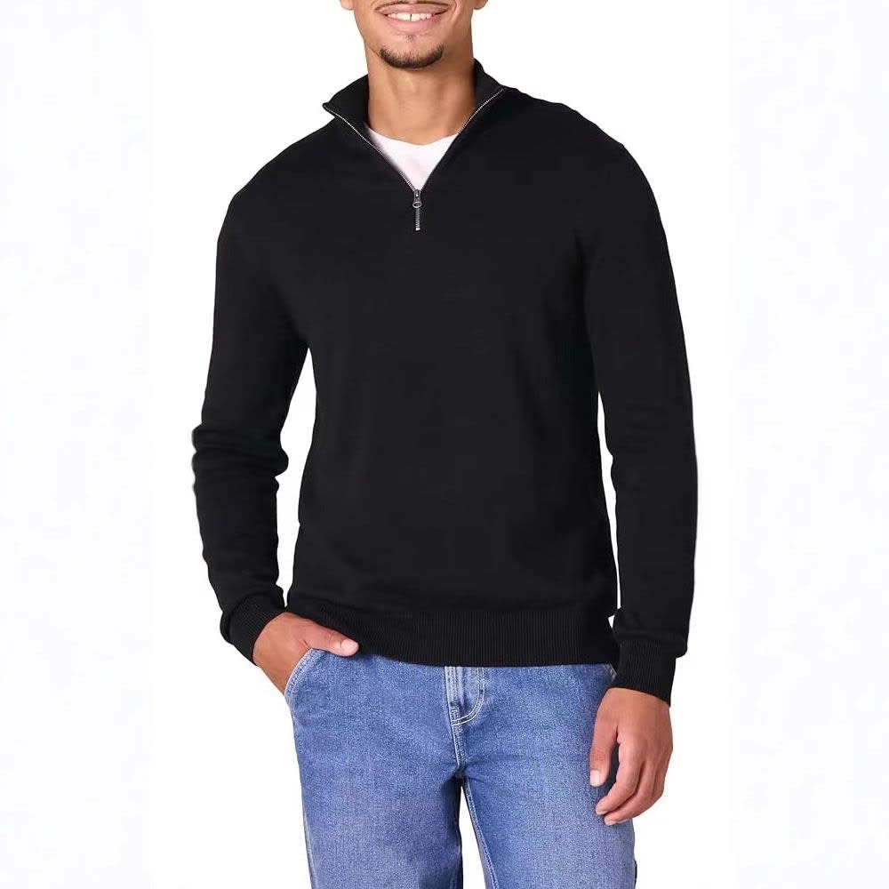 Matteo Slim Fit Half Zip Sweater_4