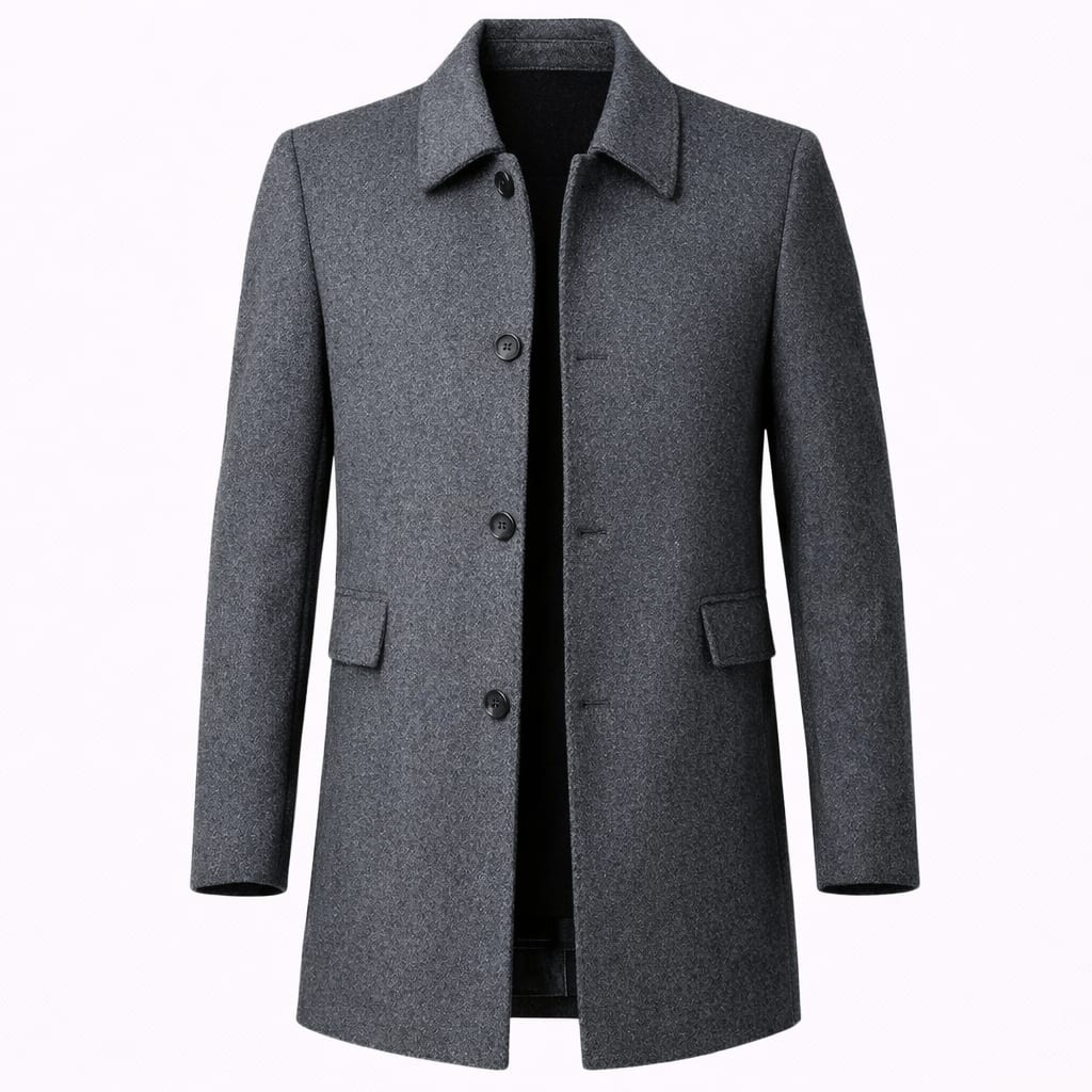 Roosevelt Single Breasted Wool Overcoat_6