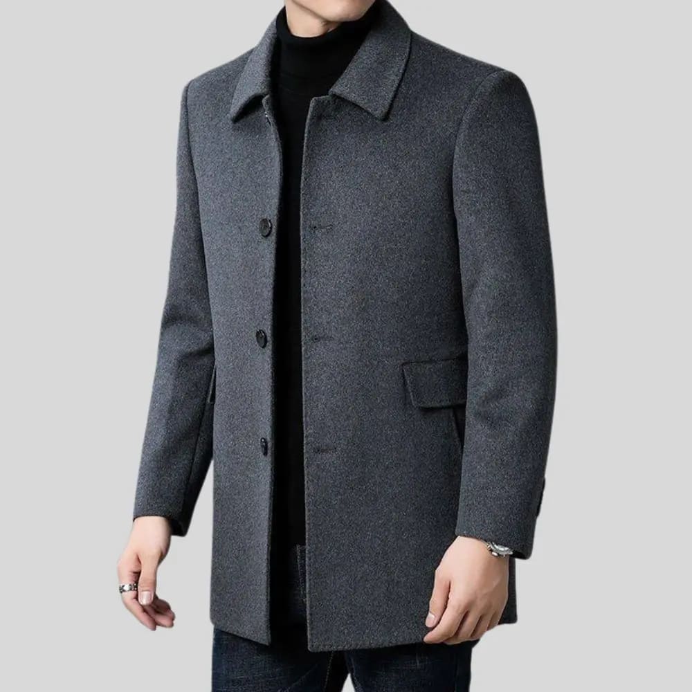 Roosevelt Single Breasted Wool Overcoat_7