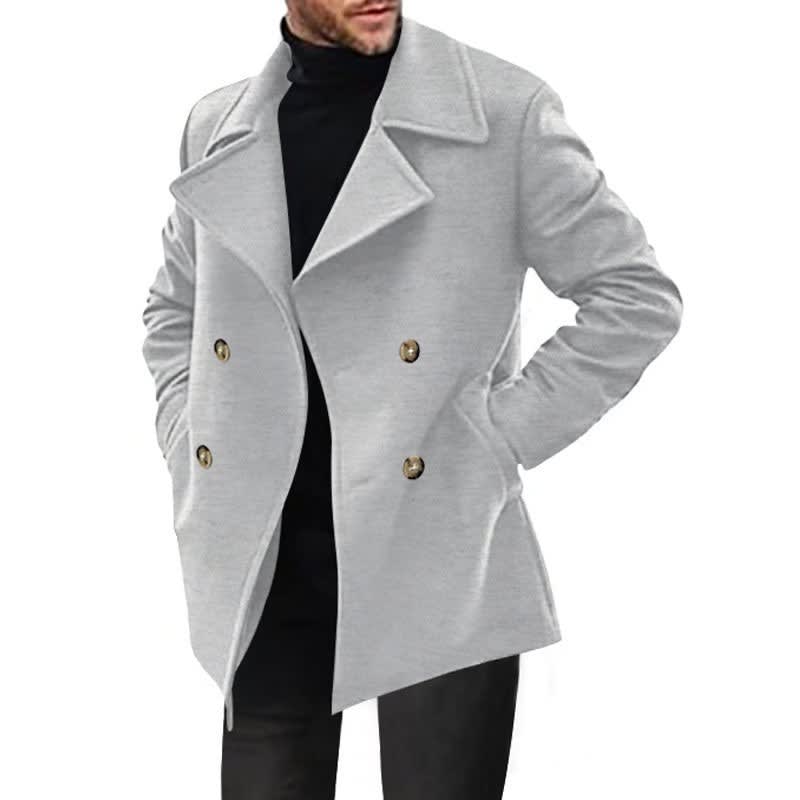 William Classic Double-Breasted Pea Coat_5