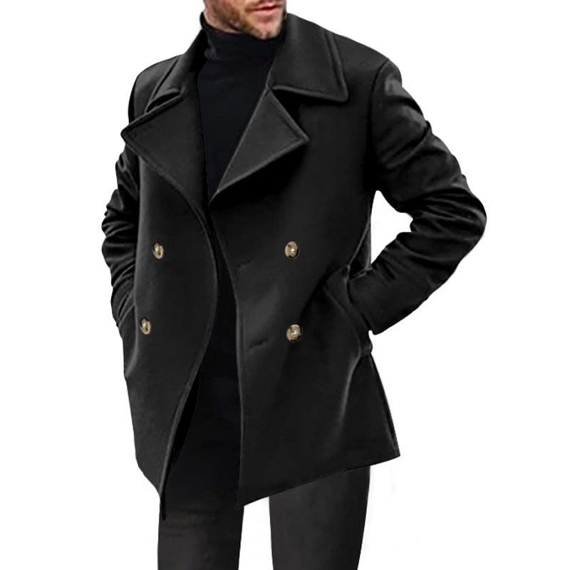 William Classic Double-Breasted Pea Coat_6