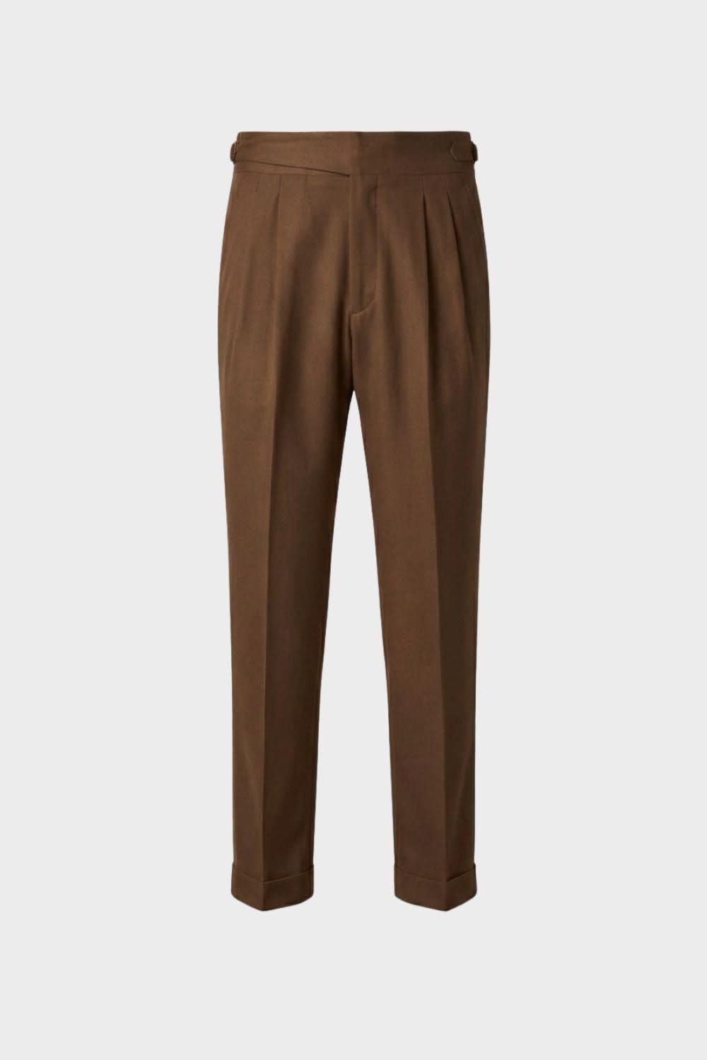 Rolando Pleated Straight Leg Trousers_5