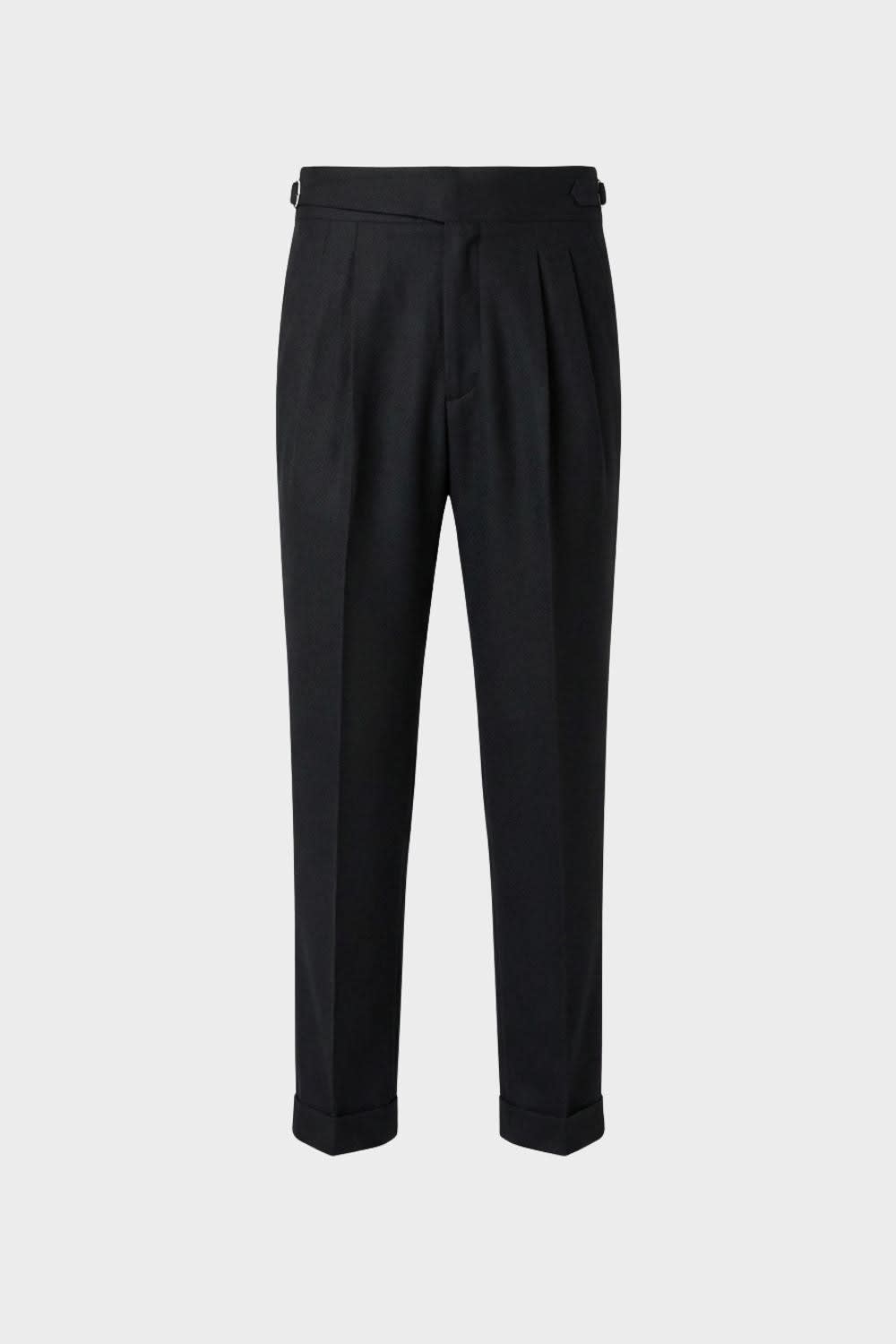 Rolando Pleated Straight Leg Trousers_6