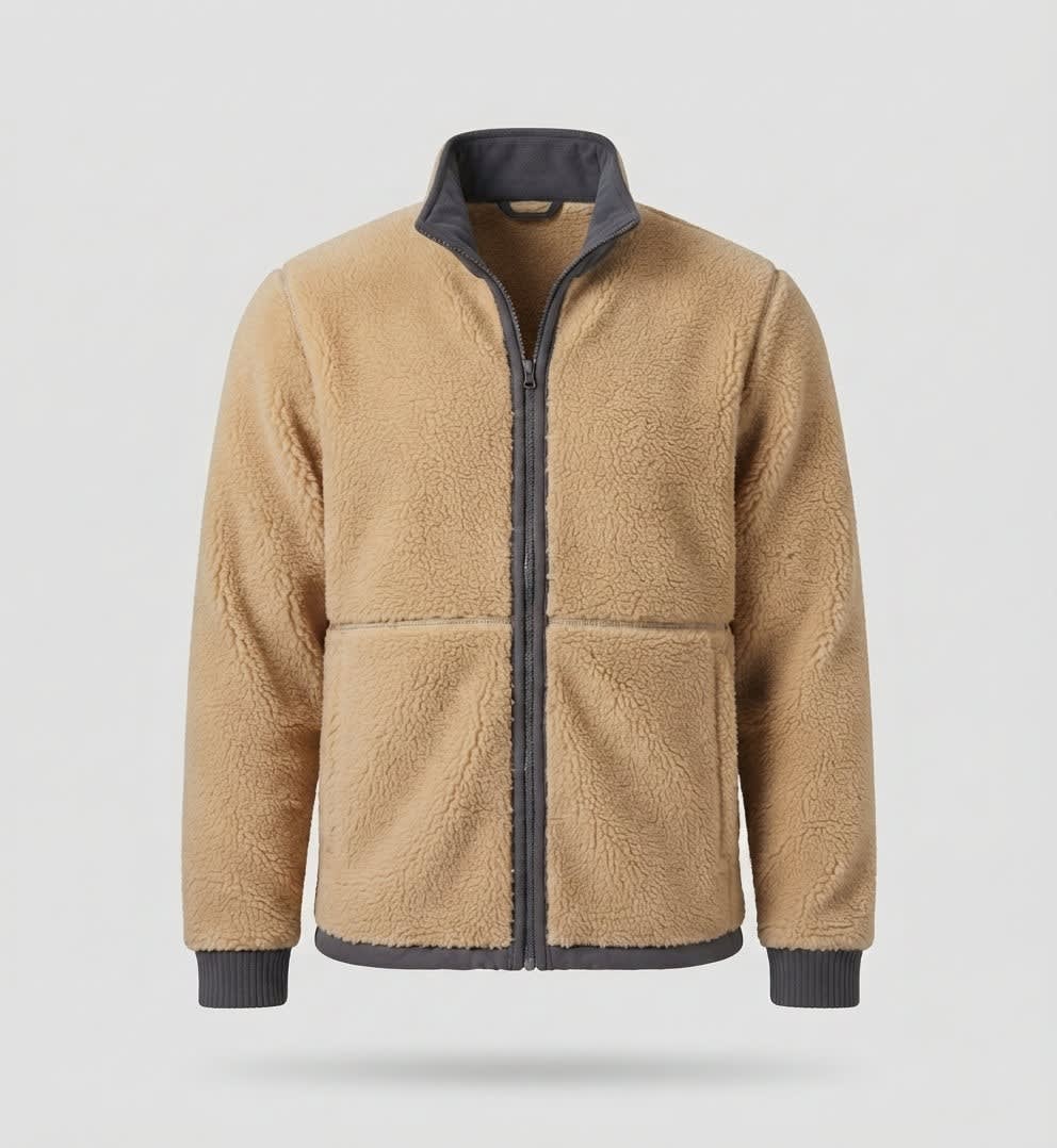 Stanley Contrast Trim Sherpa Fleece Jacket_9