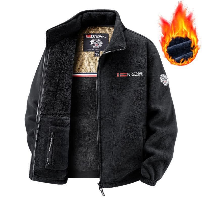 Trevor Stand Collar Sherpa Fleece Jacket_10
