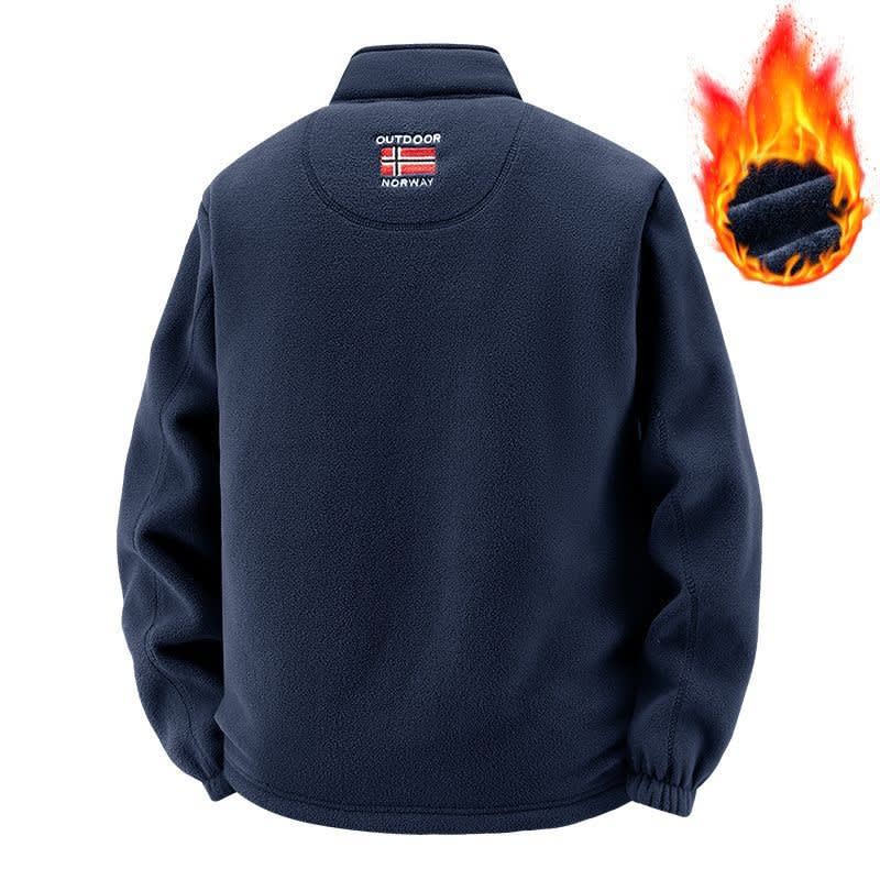 Trevor Stand Collar Sherpa Fleece Jacket_4
