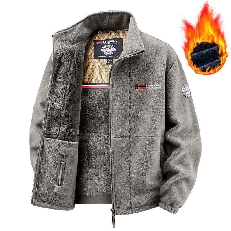 Trevor Stand Collar Sherpa Fleece Jacket_9
