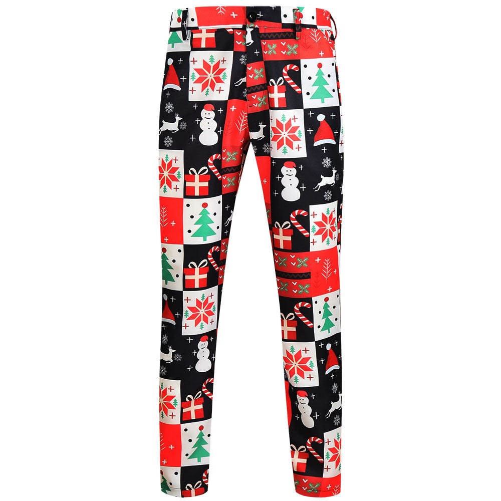 Carter Slim Fit Santa Print Christmas Chino Pants_6