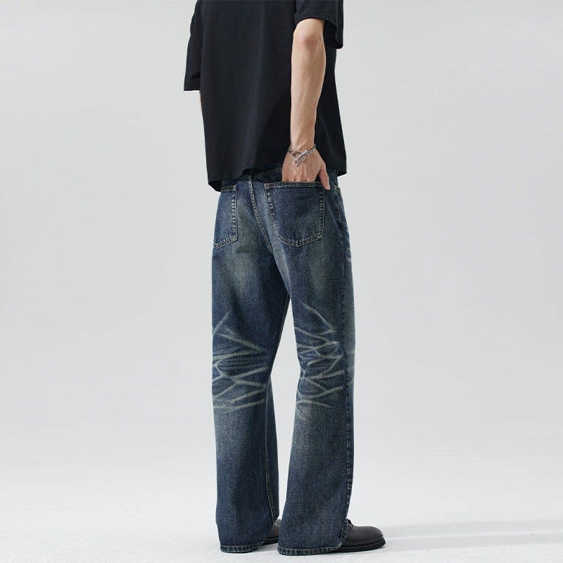 Nathaniel Vintage Wash Wide Flared Jeans_3