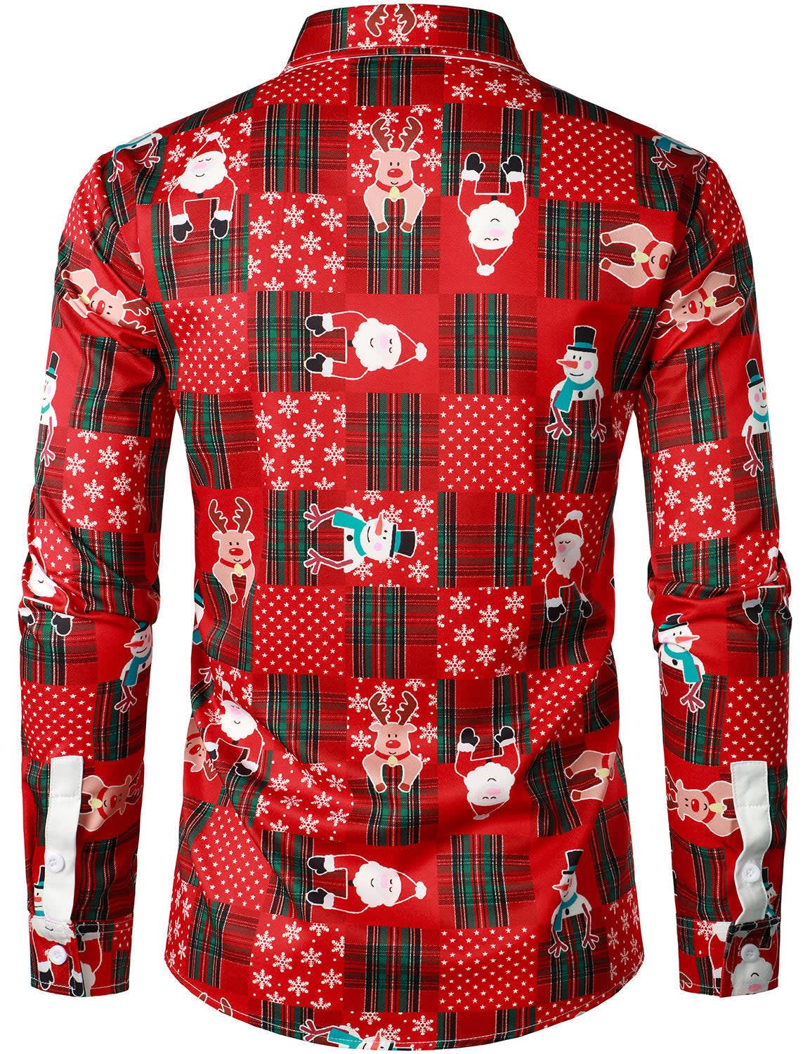 Wyatt Tuxedo Print Ugly Christmas Shirt_2