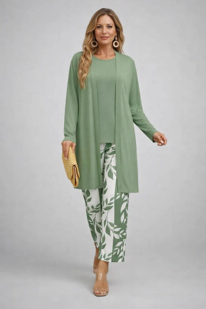 Emilia Printed Three Piece Pant Suit_4