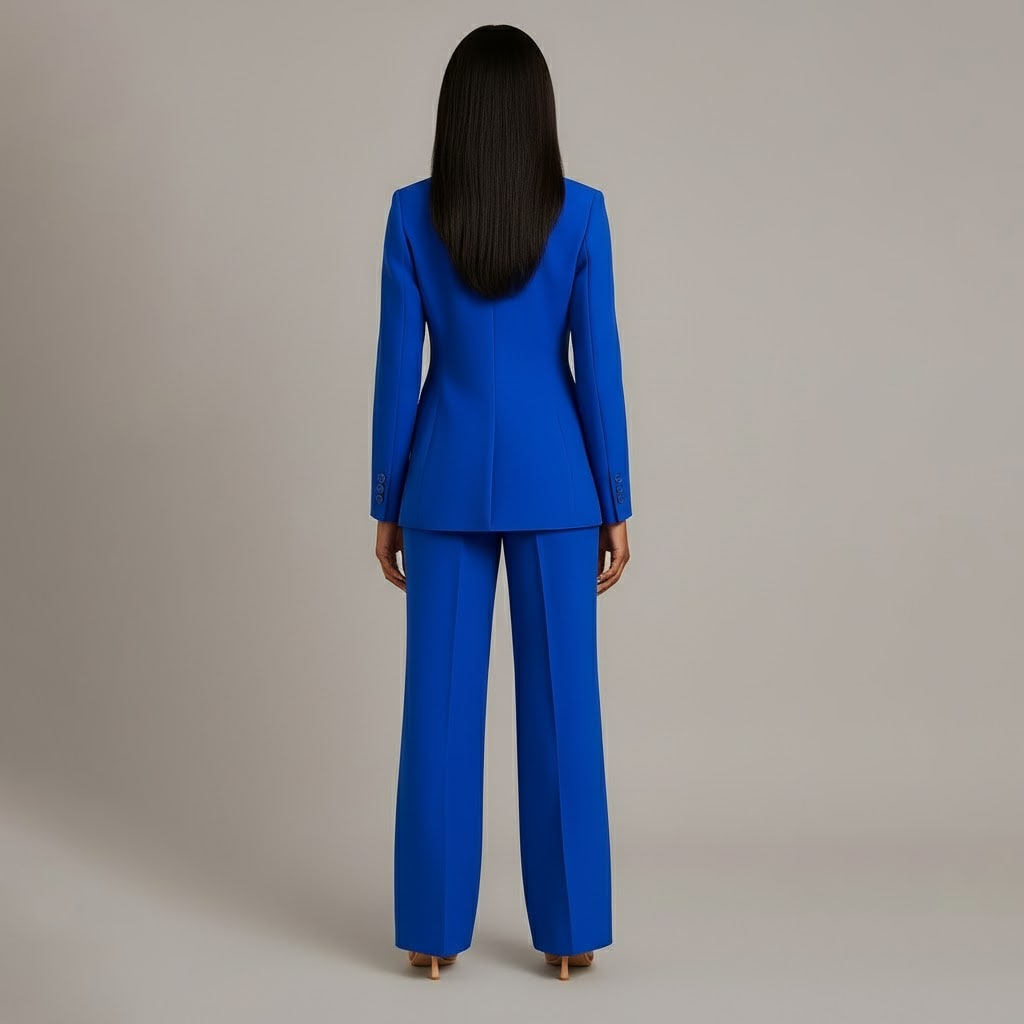 Lillian Tailored Wide Leg Two Piece Pant Suit_12