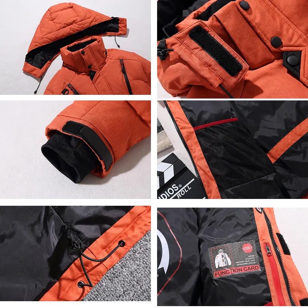 Joshua Windproof Down Ski Suit Jacket and Pants_10