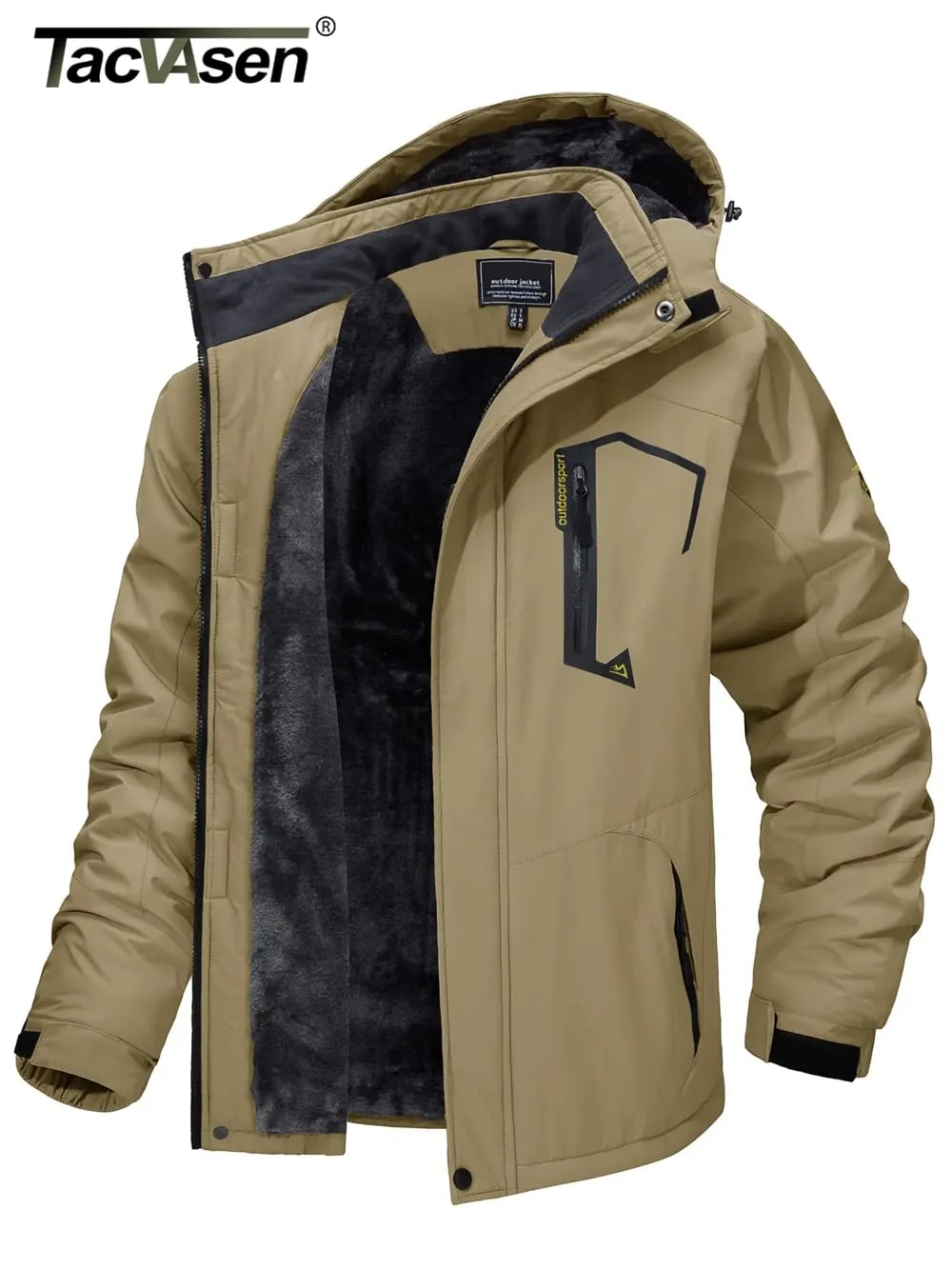 Kyle Fleece Lined Ski Jacket with Removable Hood_12