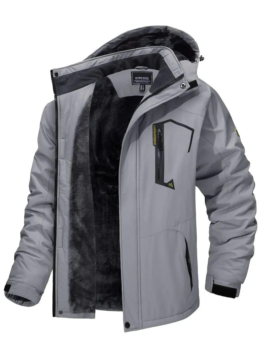 Kyle Fleece Lined Ski Jacket with Removable Hood_5