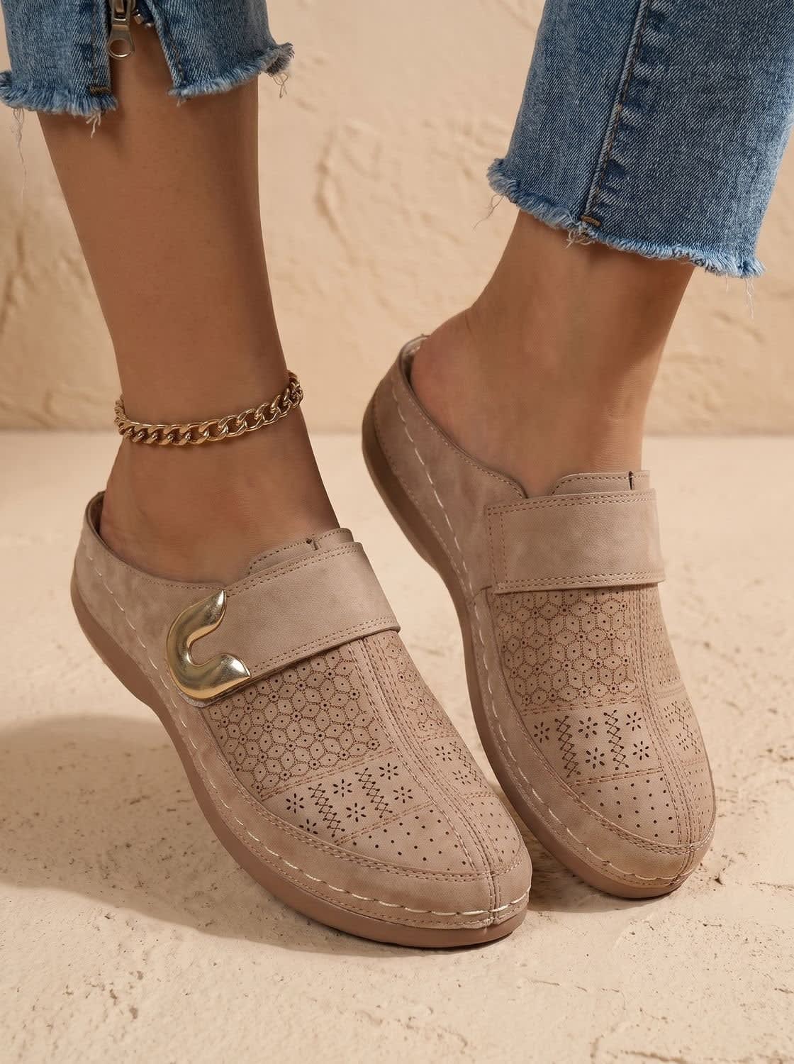 Heidi Cushioned Rocker Sole Orthopedic Clogs_6