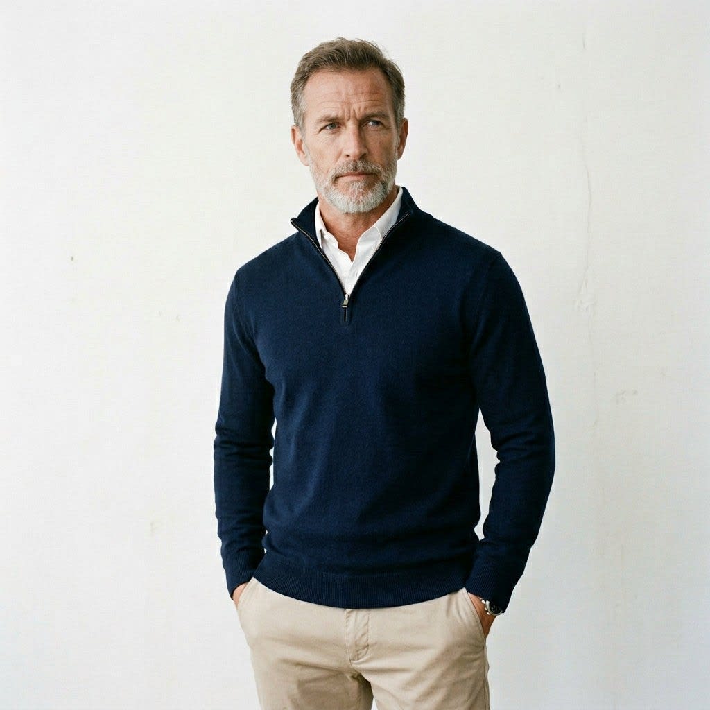 Richard Quarter Zip Knit Sweater_3