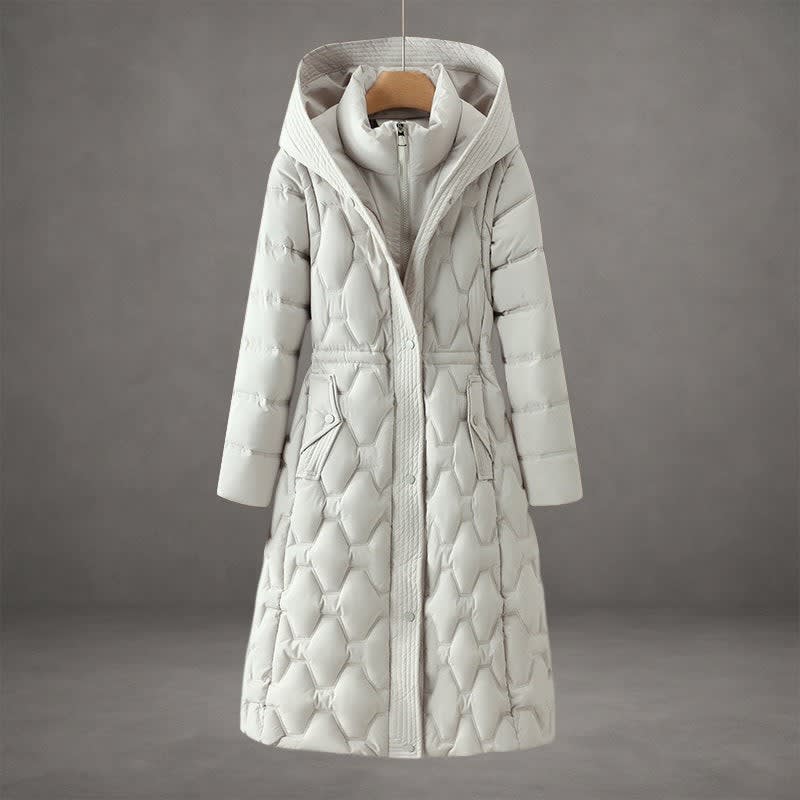 Gloria Hooded Longline Down Coat_2