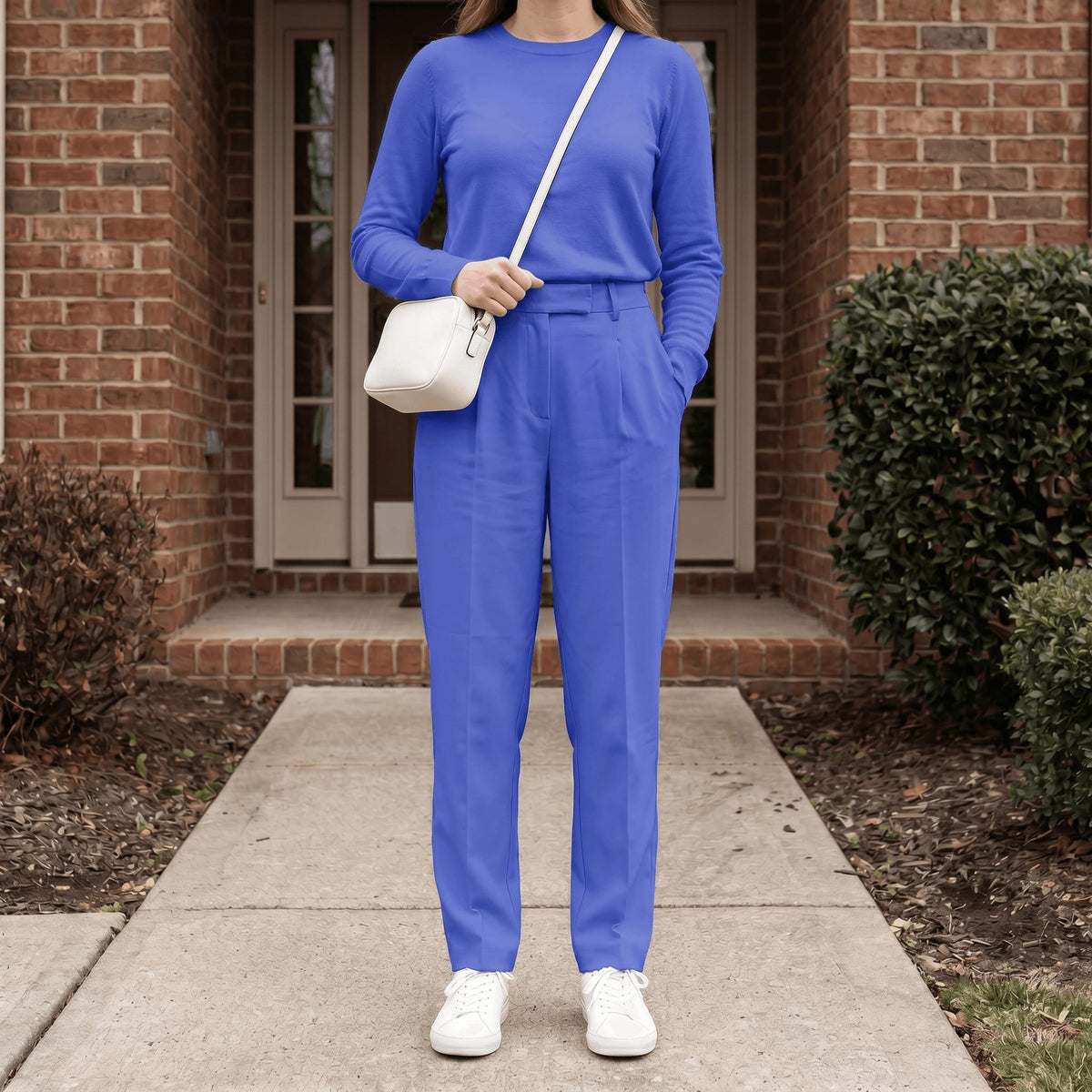 Sabine Cotton Long Sleeve Top and Tapered Pants Two Piece Lounge Set_10