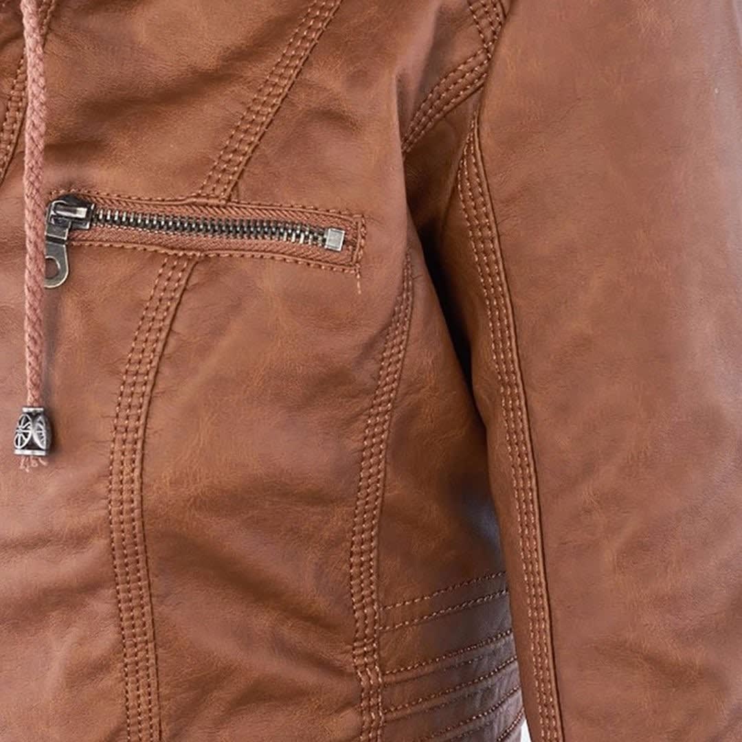 Madison Faux Leather Hooded Jacket_15