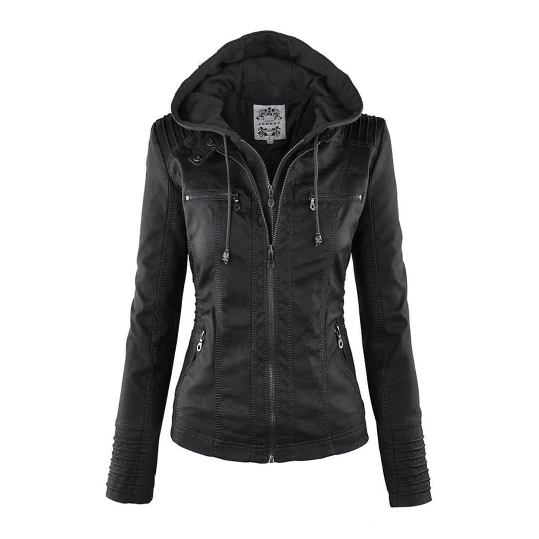 Madison Faux Leather Hooded Jacket_5