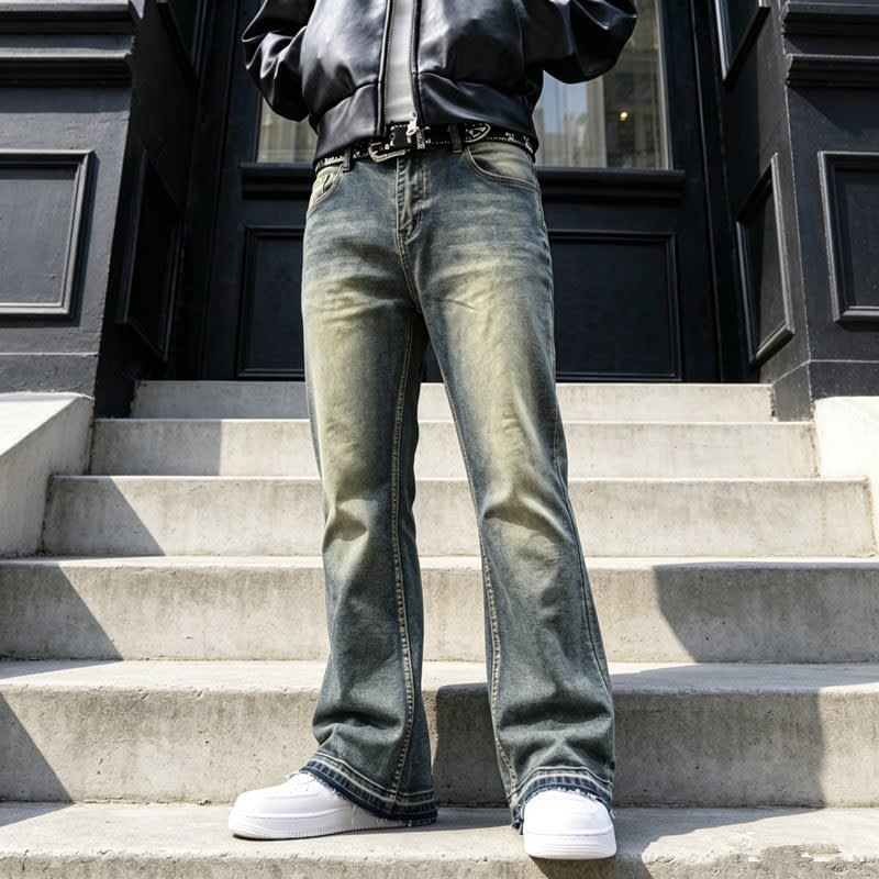 Rafael Loose Fit Retro Flared Jeans_6