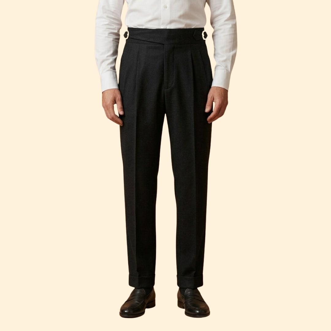 Wilbur High Waisted Pleated Trousers_2
