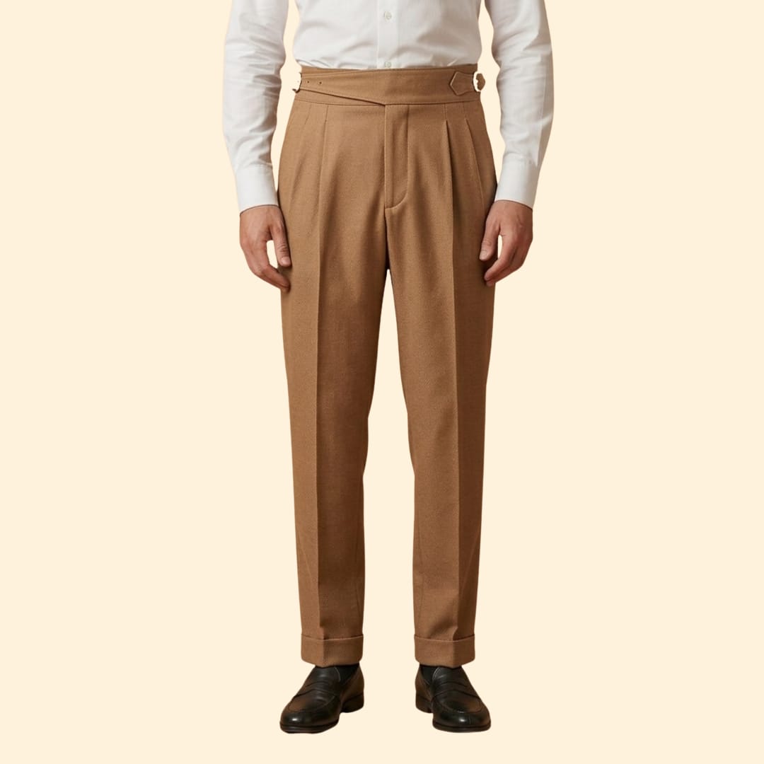 Wilbur High Waisted Pleated Trousers_8