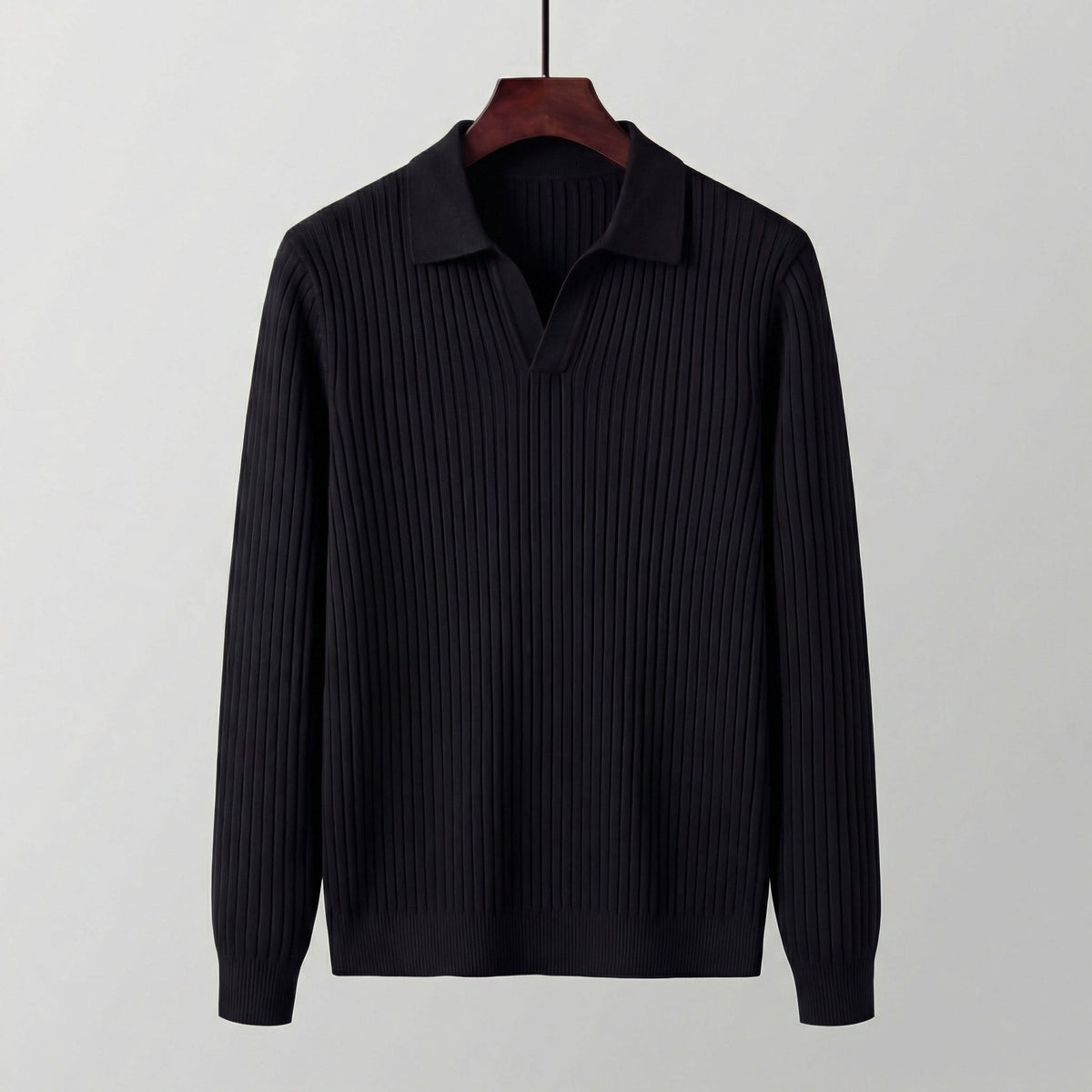 Shepherd Ribbed Long Sleeve Polo_10