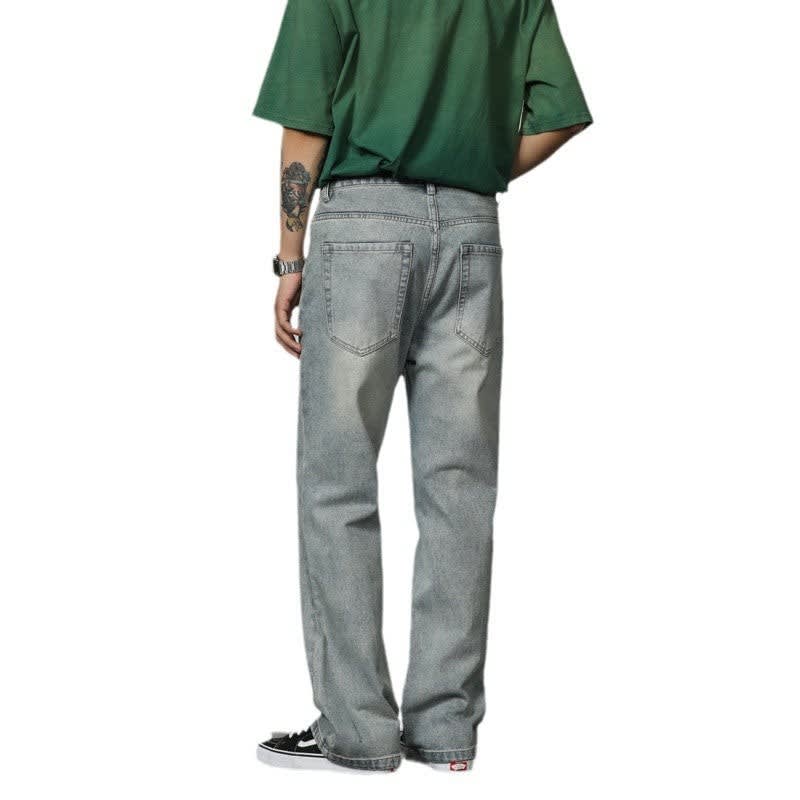 Leo Relaxed Fit Washed Bootcut Jeans_3