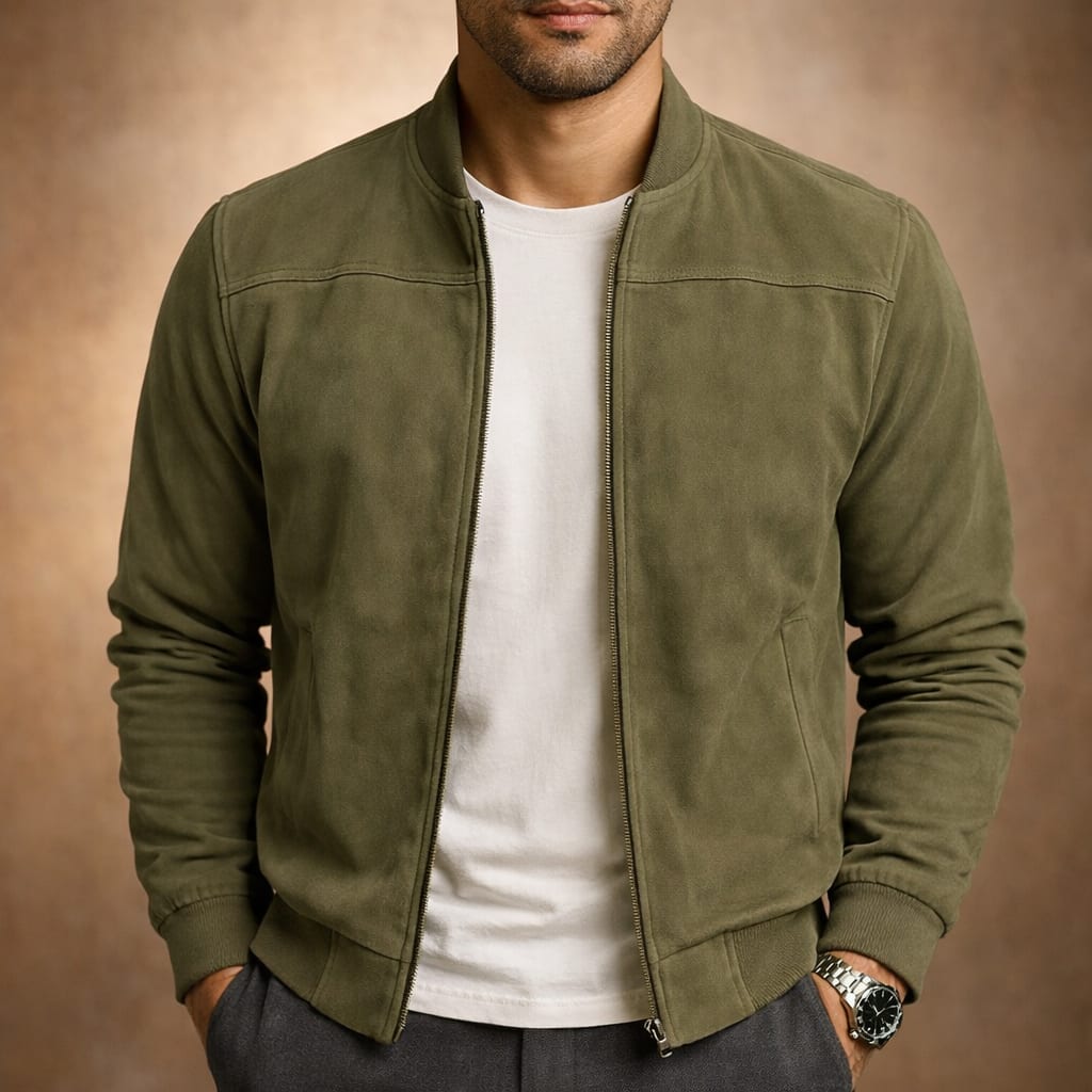 Stellan Faux Suede Bomber Jacket_2